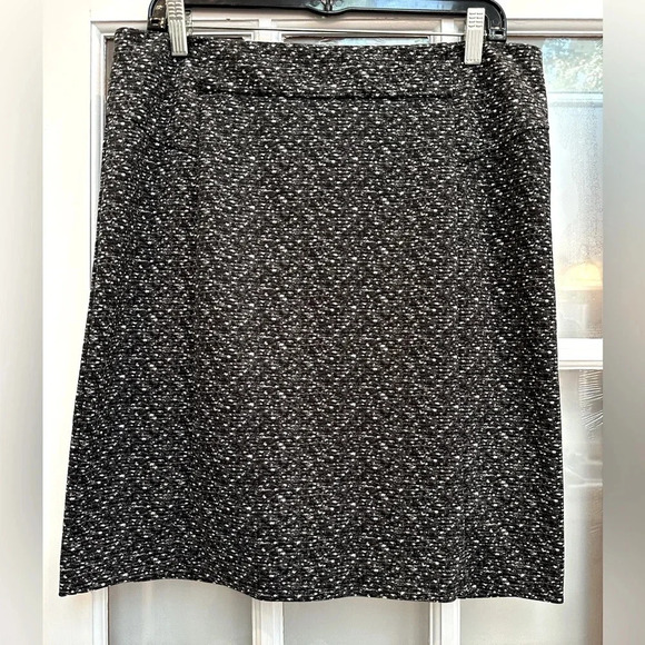 Michael Kors Charcoal Gray Speckled Stretchy Pencil High Waisted Skirt Size 12 L - Picture 9 of 9